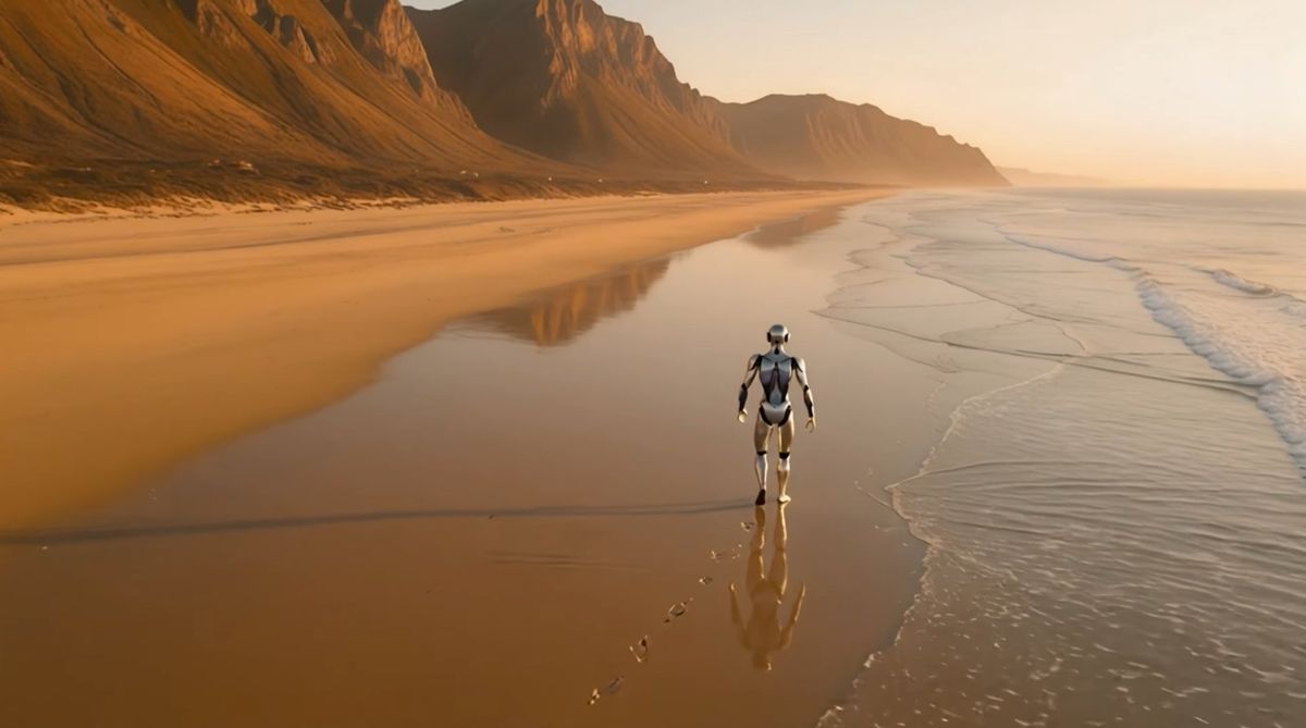 The Way It Feels — robot op het strand