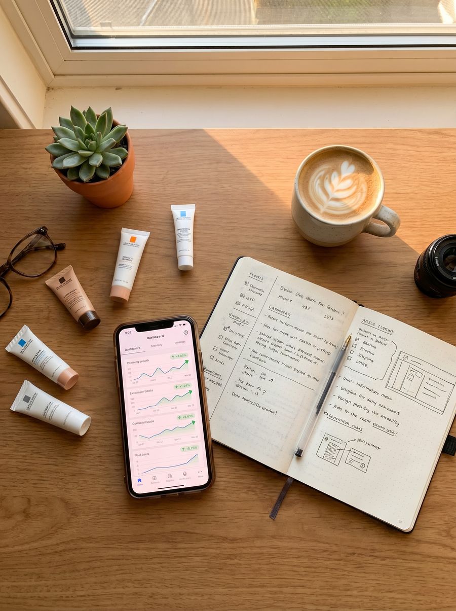 Content creator workspace met analytics